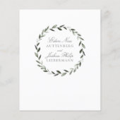 Papier Élégant traditionnel Olive Branch Détails de la co (Dos)