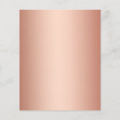 Papier Élégante Blush Pink 21e fête d'anniversaire (Dos)