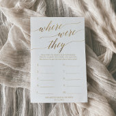 Papier Élégante Calligraphie Or Où Ont-Ils Joué