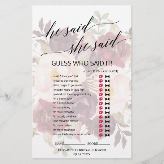 Papier Élégante Calligraphie S'Est Écoulée Florale Il A D (Devant)