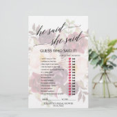 Papier Élégante Calligraphie S'Est Écoulée Florale Il A D (Debout devant)