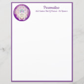Papier Élégante déesse violette Spirituelle Personnalisée (Devant)