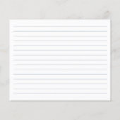 Papier Elégante Dusty Blue Garden Fête des mariées Recett (Dos)