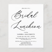 Papier Élégante écriture Déjeuner nuptial Invitation (Devant)