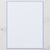 Papier Elégante et romantique Blue Floral Roses Blanches (Dos)