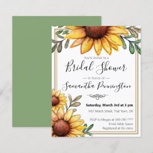 Papier Elégante Fête des mariées aquarelle Budget Invitat