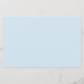 Papier Elégante Fête des mariées bleue Dusty Recette Cart (Dos)