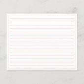 Papier Elégante Fête des mariées de calligraphie rose Rec (Dos)