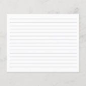 Papier Elégante Fête des mariées de fleurs de jardin Rece (Dos)