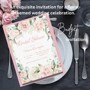 Papier Élégante Fête des mariées de Mariage à budget flor
