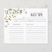 Papier Elégante Fête des mariées Fleur sauvage Recette (Devant)