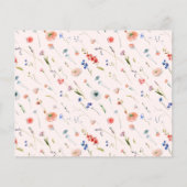 Papier Elégante Fête des mariées Florale Conseils et souh (Dos)