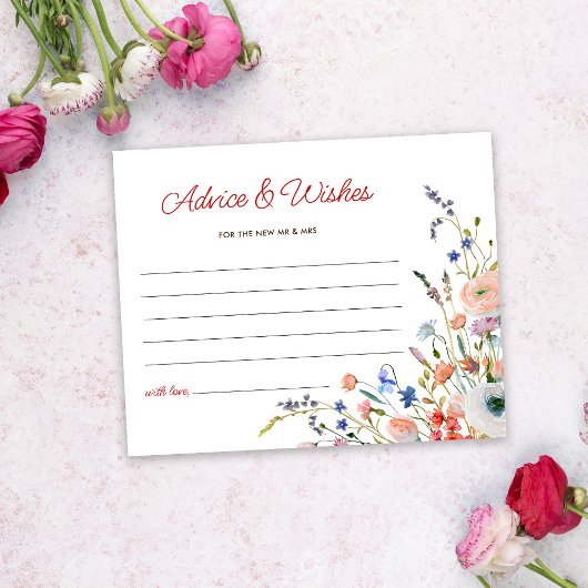 Papier Elégante Fête des mariées Florale Conseils et souh