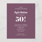 Papier Élégante gâteau Invitations de fête d'anniversaire (Dos)