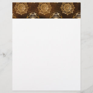 Papier Elégante Gold Foil et Black Indian Mandala