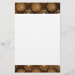 Papier Elégante Gold Foil et Black Indian Mandala