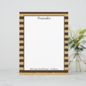 Papier Élégante Parties scintillant Brown or Éclairage Pe (Debout devant)