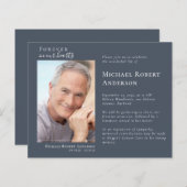 Papier Élégante photo Célébration de la vie Invitation co (Devant / Derrière)