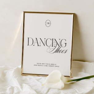 Papier Élégants Panneaux de Mariage Chaussures de Danse N