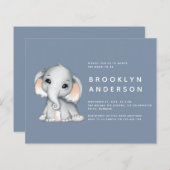 Papier Elément BUDGÉTAIRE Baby shower simple (Devant / Derrière)