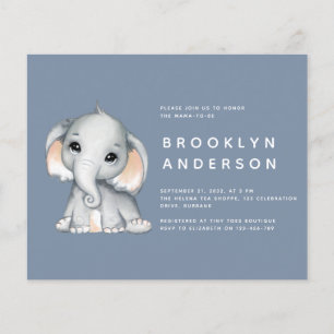 Papier Elément BUDGÉTAIRE Baby shower simple