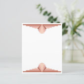 Papier Éléments Art déco dans une palette d'or rose (Debout devant)