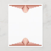 Papier Éléments Art déco dans une palette d'or rose (Devant)