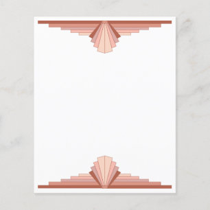 Papier Éléments Art déco dans une palette d'or rose