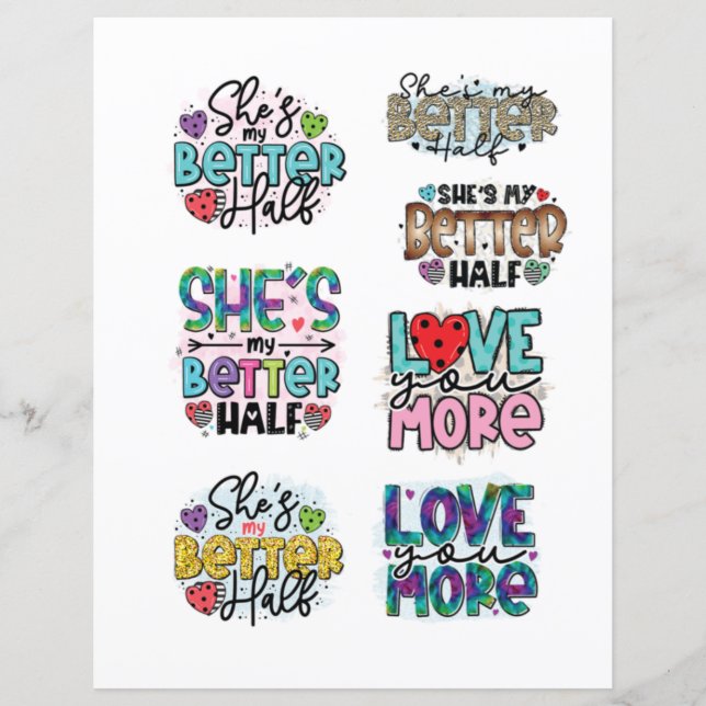 Papier Éléments d'album scrap romantique de la Saint-Vale (Devant)