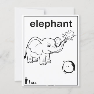 Papier éléphant aimant l'eau