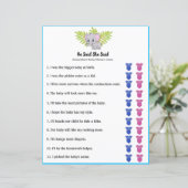 Papier Elephant Baby shower Garçon Il A Dit Qu'Elle A Dit (Debout devant)