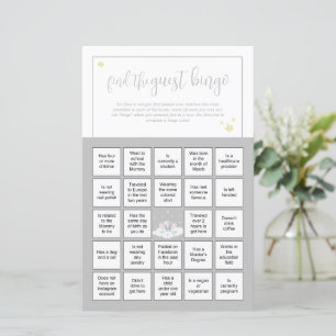 Papier Elephant Baby shower Jeu Guest Bingo