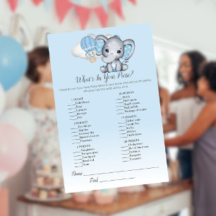 Papier Elephant Balloon What's In Your Purse Boy Jeu