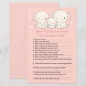 Papier Elephant Comme vous connaissez bien le jeu de baby (Devant / Derrière)