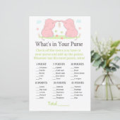 Papier Eléphant rose Qu'y a-t-il dans votre sac à main (Debout devant)