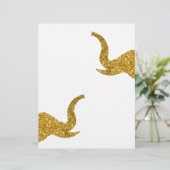 Papier Eléphants de trompette d'or (Debout devant)