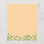 Papier Élévation de bébé éléphant verdure budget neutre (Dos)
