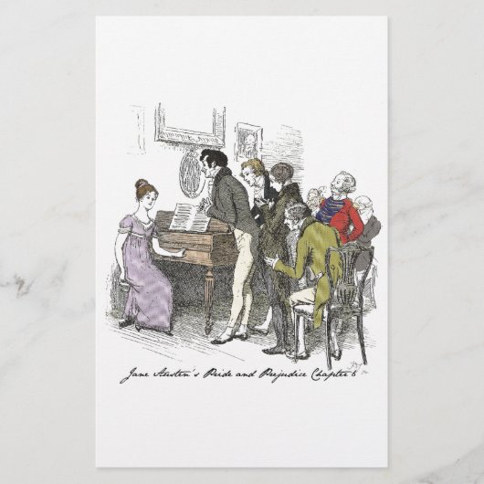 Papier Elizabeth Performs - Jane Austen Pride & Prejudice (Devant)