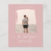 Papier Elle A Dit Oui ! FAIRE-PART FIANÇAILLES PHOTO (Devant)