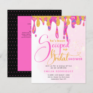 Papier Elle a été prise en glace mariage Shower