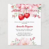 Papier Elle est cerise sur l'arc supérieur de l'invitatio (Devant)