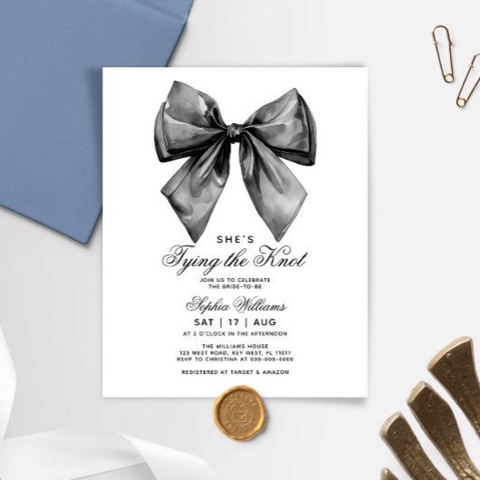 Papier Elle est en train de nouer la Fête des mariées Bla