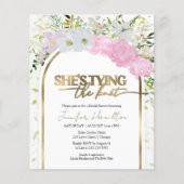 Papier Elle est en train de nouer l'invitation de la douc (Devant)