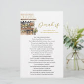 Papier Elle est hors du marché Boire si Fête des mariées  (Debout devant)