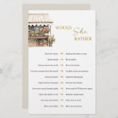 Papier Elle n’est pas sur le marché, elle préfère jouer (Devant / Derrière)