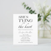 Papier Elle noue le noeud | Fête des mariées noire et bla (Debout devant)
