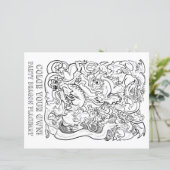 Papier Emballé Dans Les Dragons De Partie Couleur Votre P (Debout devant)