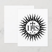 Papier Emblème de la Société de Jésus (Devant / Derrière)