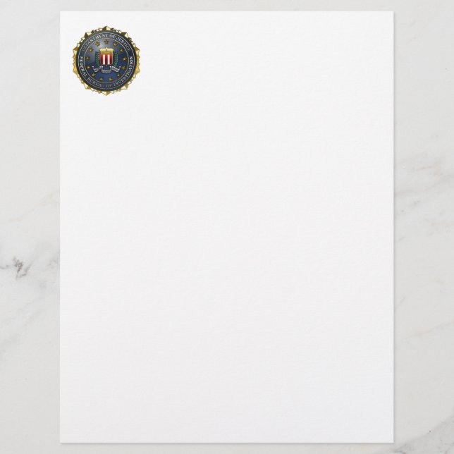 Papier Emblème du FBI (Devant)