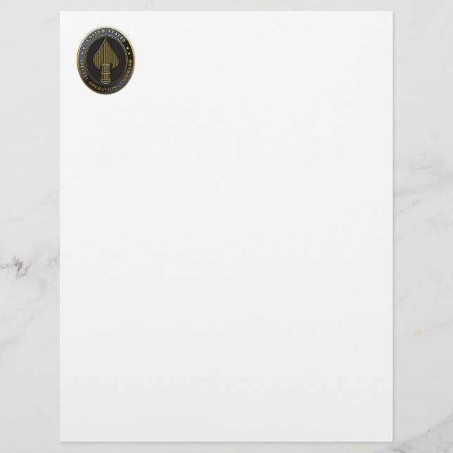 Papier Emblème USSOCOM (Devant)